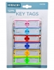 12pk Keychain Key Tags
