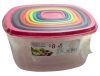 Set Of 8 Square Food Containers